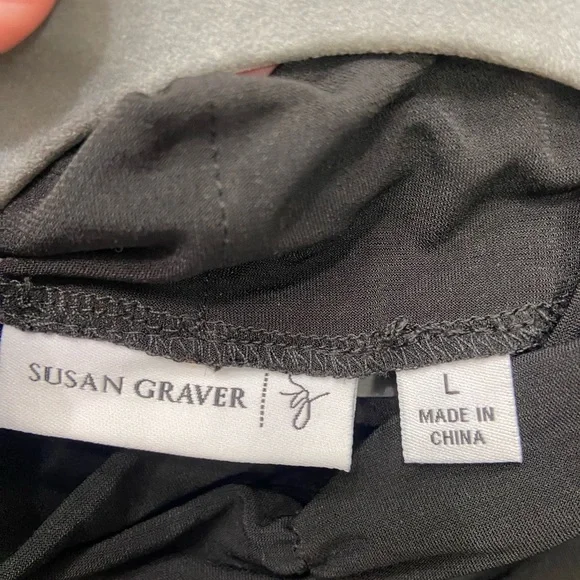 Elegant Black Ruched Women's Top high neck long sleeve - Picture 7 of 8